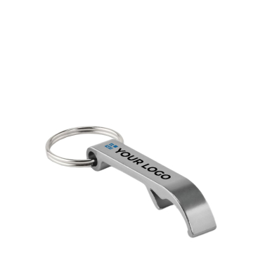 Bottle opener keyring made from recycled aluminium