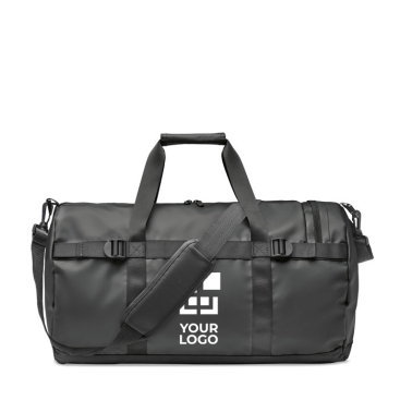 Canvas travel bag with padded base and handles