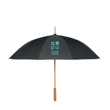 Windproof RPET pongee umbrella with manual opening, Ø 104