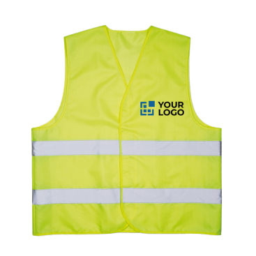 Neon-coloured safety vest with reflector stripes