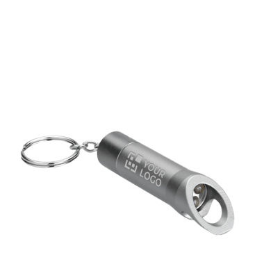 Keyring with multifunctional flashlight