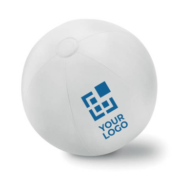 Large white inflatable beach ball for children and events