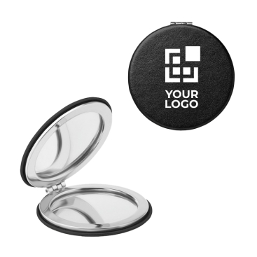 Pocket mirror with magnetic closure for promotions