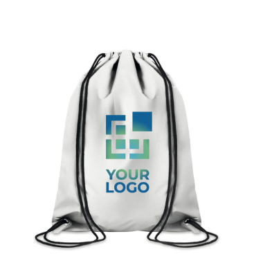 Easy secure reflective drawstring bag