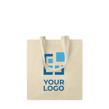 Tote bag with reinforced handles, 140 g/m2