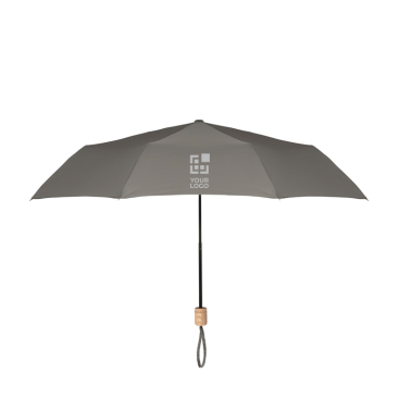 Foldable manual umbrella made of RPET with matching cover, Ø 99