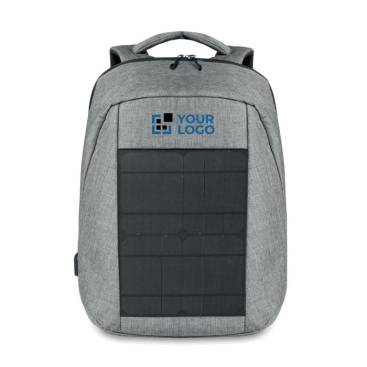 Laptop backpack with solar charger as promotional gift, 13''