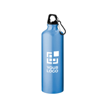 Large branded aluminium bottle for giveaways, 770 ml