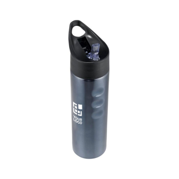 Sports steel bottle with spout and ergonomic design, 750 ml