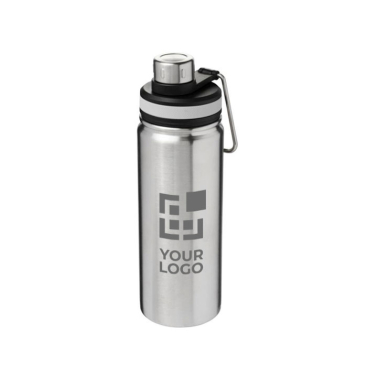 Sports steel bottle with handle and spout, 590 ml