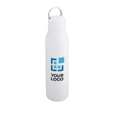 Stainless steel thermal bottle with handle in the lid, 600 ml