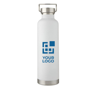 Large thermal sports bottle with metallic stripe, 1 L