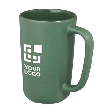 Large ceramic mug with matte finish, 480 ml