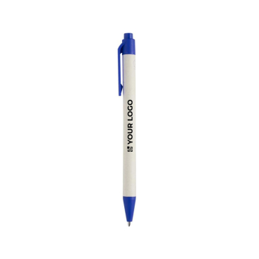 Recycled material pen in various colours with black ink