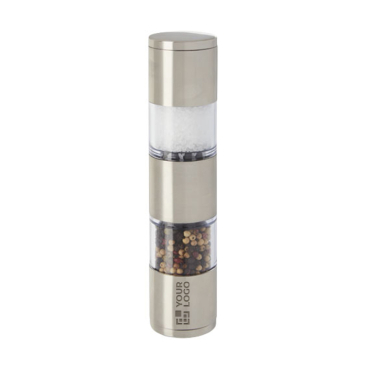 Salt and pepper grinder with dual ends