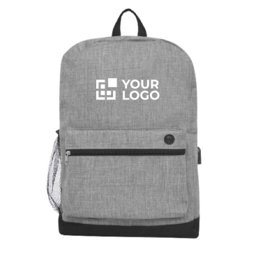 Backpack with USB port and padding for 15.6'' laptop