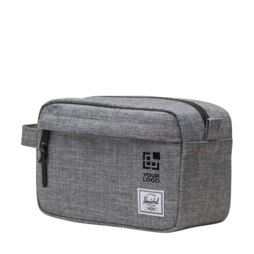 Recycled Herschel Chapter toiletry bag with front pocket and handle