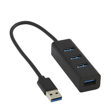 4-port USB hub with cable USB 3.0