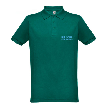 Cotton and polyester polo shirt in full colour, 200 g/m2