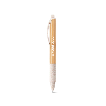 Bamboo ballpoint pen made of wheat straw, Colorclip