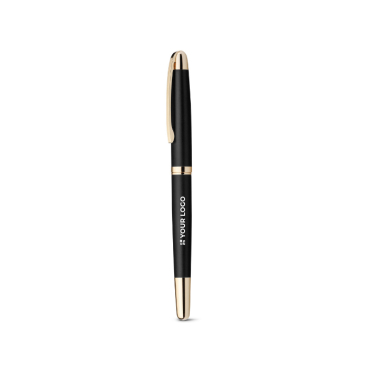 Rollerball pen with gold details, black ink, Ore