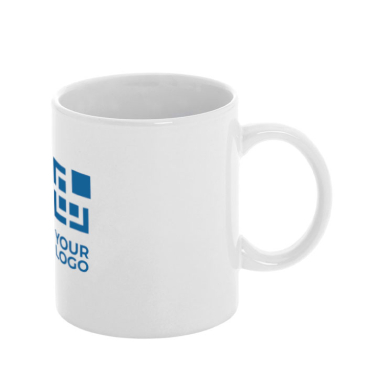 Affordable white ceramic mugs, 330 ml