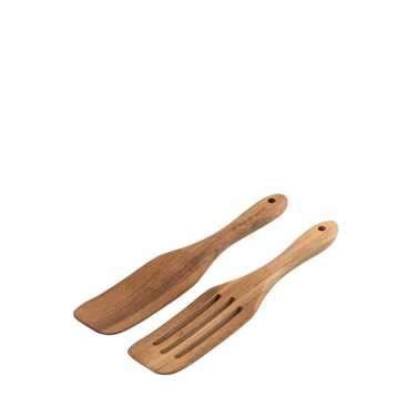 Set of 2 FSC™-certified acacia wood cutlery pieces