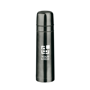 Steel thermos flask for coffee with 2 cups, Duo