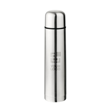 Bright-coloured large stainless steel thermos, 1 L