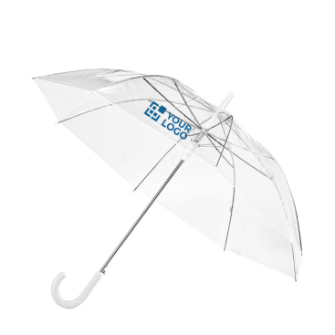 Printed automatic umbrella as a promotional item, Ø 100, Blanc