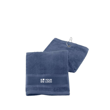 Cotton golf towel with metal hook 430 g/m2, Club