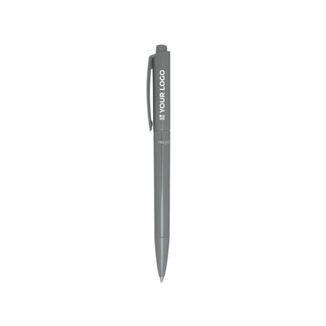 Recycled plastic pen with long-lasting ink, blue ink