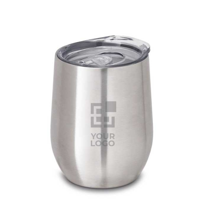 Stainless steel insulated mug with a shiny finish, 400 ml