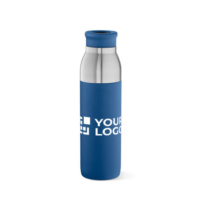 Recycled stainless steel bottle doubles as a cup, 720ml