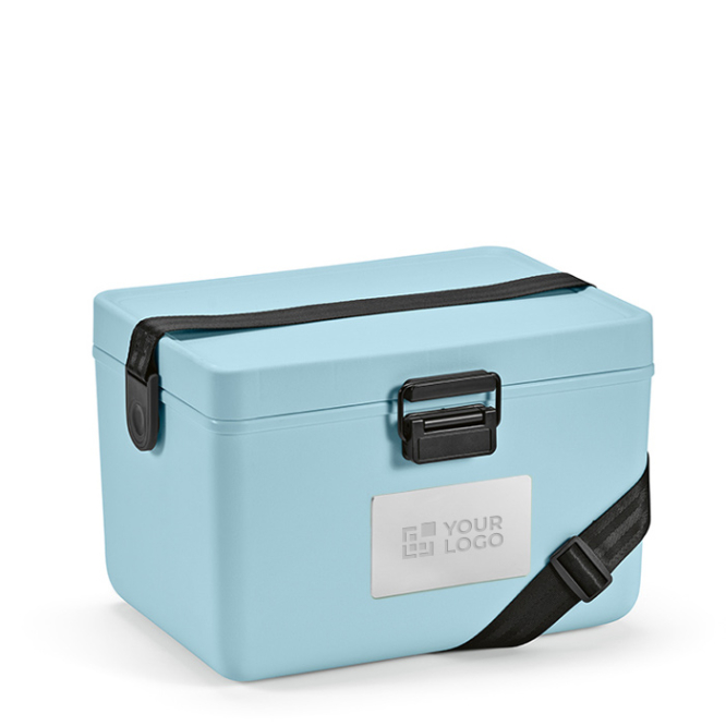 Recycled cooler box with carrying strap, 12 L