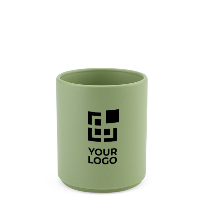 Ceramic mug with matte finish, without handle, 210 ml