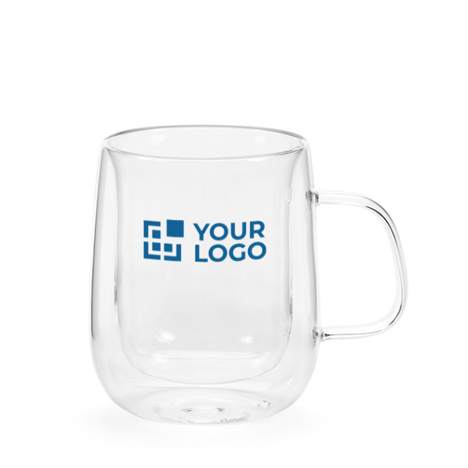 Double-walled borosilicate glass mug, 400 ml