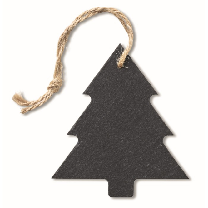 Christmas tree pendant made of slate, Xmas Tree