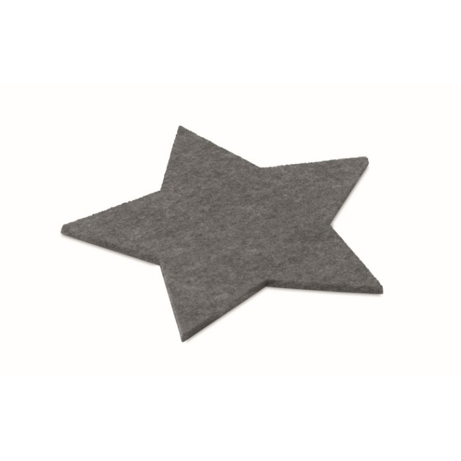 Star-shaped felt coasters, set of 4