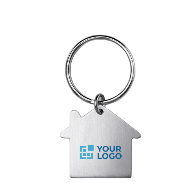 Economical keyring in the shape of a house for promotions