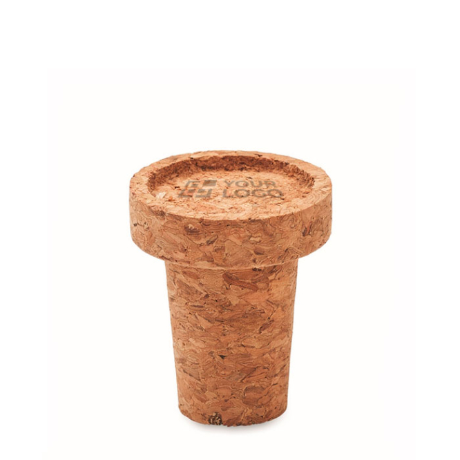 Bottle stopper made from 100% cork for wine bottles