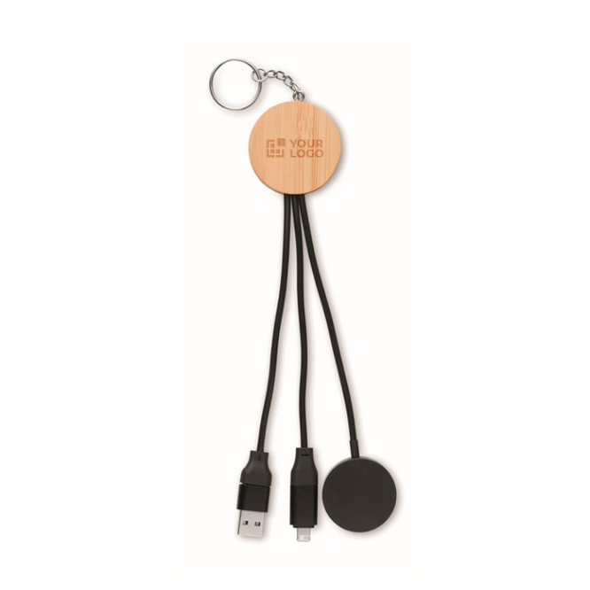 4-in-1 charging cable and watch charger keyring