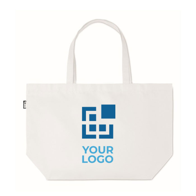 Shopping bag made of rPET 600D with handles and bottom gusset