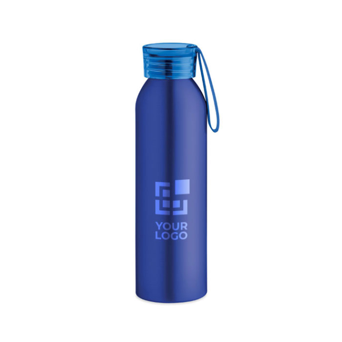 Leak-proof aluminium bottle with silicone handle, 600 ml