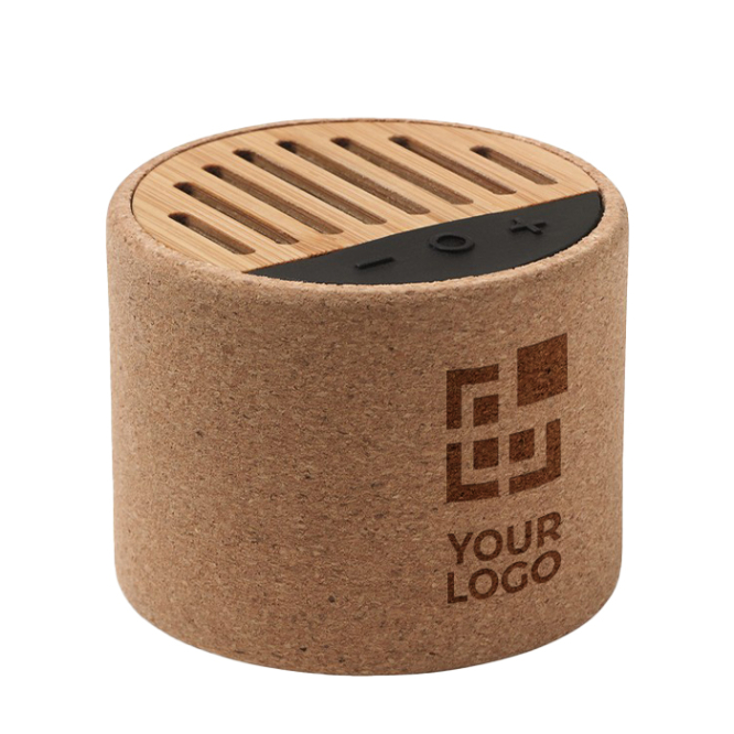 5.3 Bluetooth speaker with cork housing in a natural design