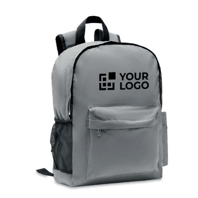 Polyester reflective corporate backpack, 190T, 15