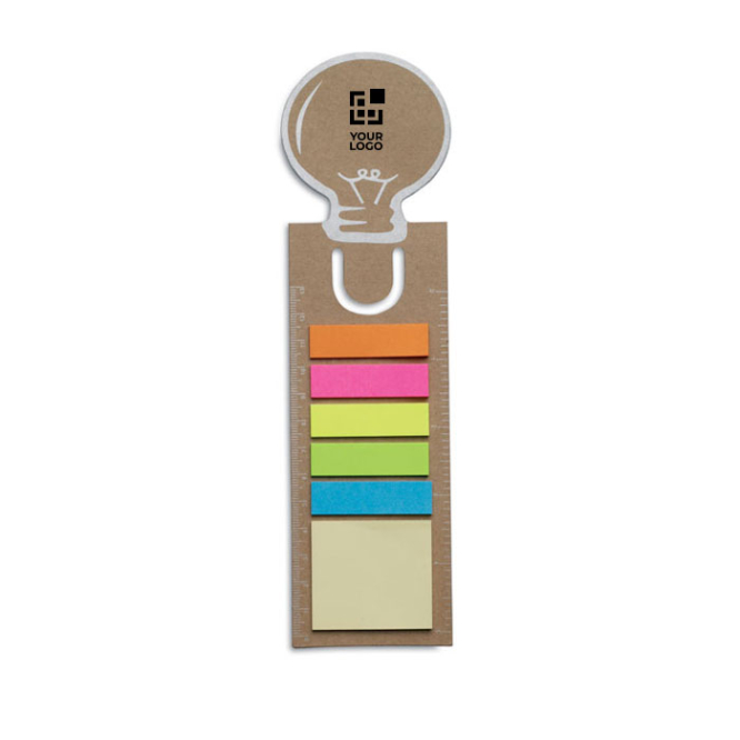 Bookmarks with coloured sticky notes for employees