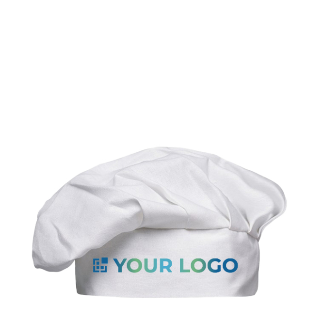 White cotton chef's hat for cooking events