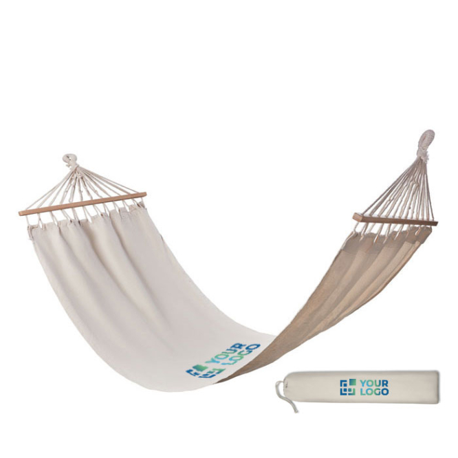 Polycotton hammock for summer holidays or garden, up to 120 kg