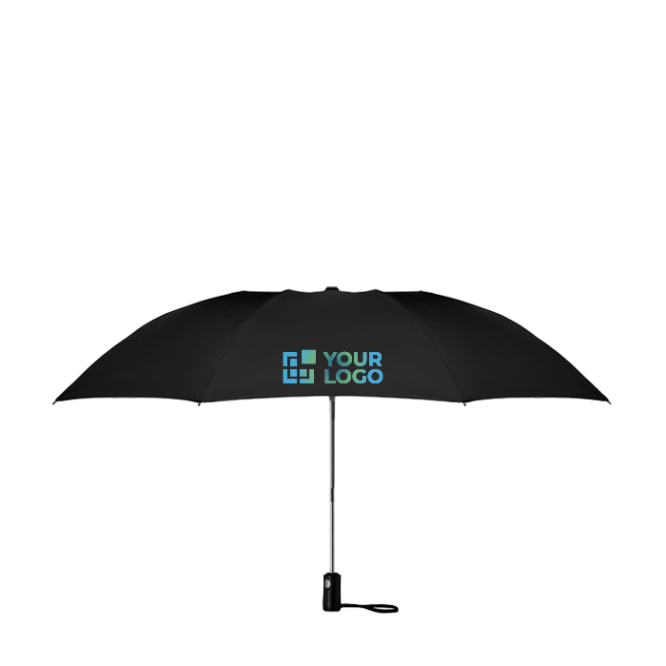 Foldable automatic reversible umbrella with matching cover